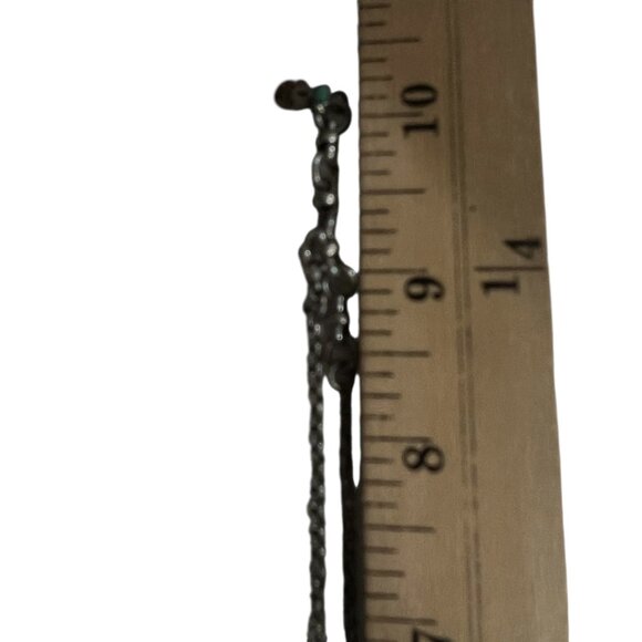 Lucky‎ Brand Turquoise & Silver Snowflake Winter Pendant Necklace - Picture 6 of 7